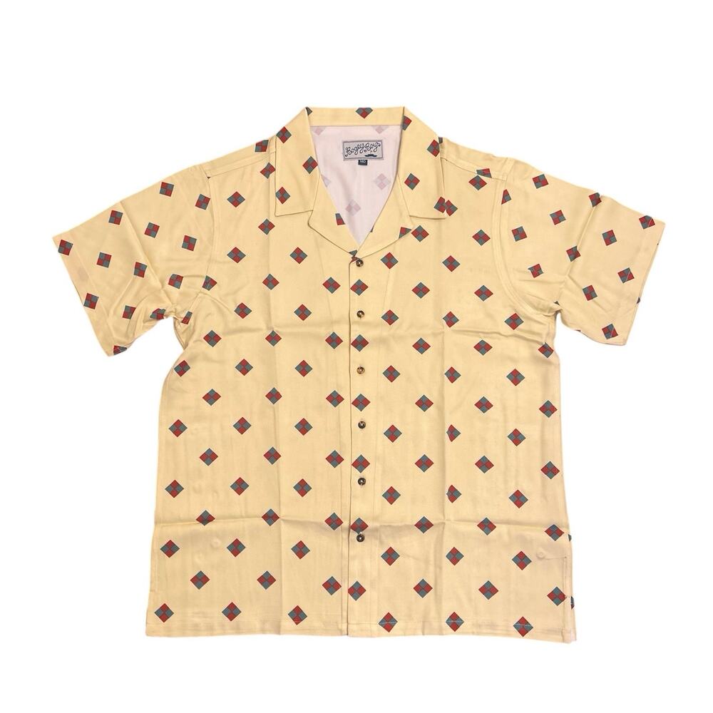 NEW Bogey Boys by Macklemore The Rectangle Button Up Men's Golf Shirt Size M